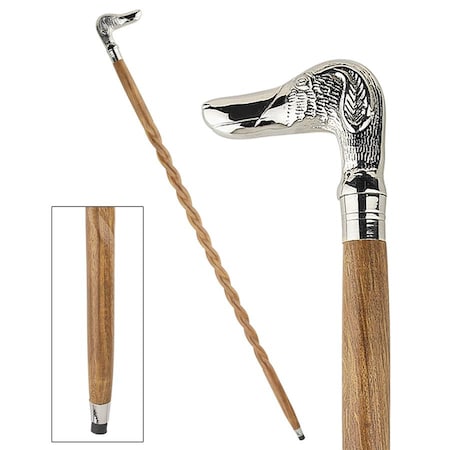 Empress Collection: Dog, Man's Best Friend Solid Hardwood Walking Stick